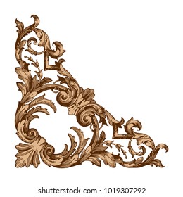 Classical baroque vector of vintage elements for design. Decorative design element filigree calligraphy vector. You can use for wedding decoration of greeting card and laser cutting.