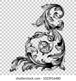 Classical baroque vector of vintage elements for design. Decorative design element filigree calligraphy vector. You can use for wedding decoration of greeting card and laser cutting.