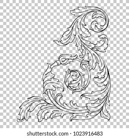 Classical baroque vector of vintage elements for design. Decorative design element filigree calligraphy vector. You can use for wedding decoration of greeting card and laser cutting.