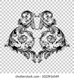 Classical baroque vector of vintage elements for design. Decorative design element filigree calligraphy vector. You can use for wedding decoration of greeting card and laser cutting.