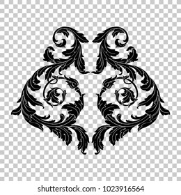 Classical baroque vector of vintage elements for design. Decorative design element filigree calligraphy vector. You can use for wedding decoration of greeting card and laser cutting.