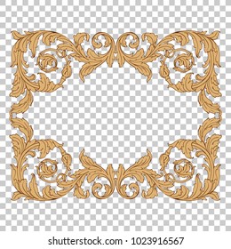 Classical baroque vector of vintage elements for design. Decorative design element filigree calligraphy vector. You can use for wedding decoration of greeting card and laser cutting.