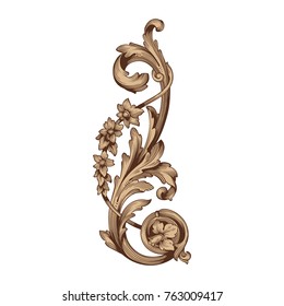 Classical baroque vector of vintage elements for design. Decorative design element filigree calligraphy vector. You can use for wedding decoration of greeting card and laser cutting.