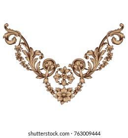 Classical baroque vector of vintage elements for design. Decorative design element filigree calligraphy vector. You can use for wedding decoration of greeting card and laser cutting.