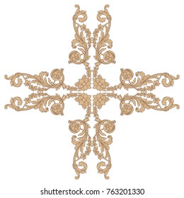 Classical baroque vector of vintage elements for design. Decorative design element filigree calligraphy vector. You can use for wedding decoration of greeting card and laser cutting.