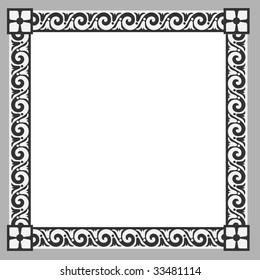 Classical Border Frame Vector Illustration Stock Vector (Royalty Free ...