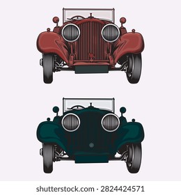 Classical Car Stock Vectors and Vector Illustration
