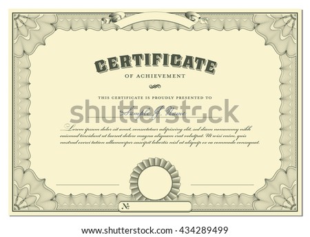 classical certificate with guilloche border, add. elements