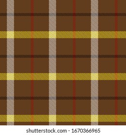 Classical checkered tartan pattern. Seamless abstract texture with intersecting stripes. Geometric color wallpaper. Scottish cage. Print for flyers, shirts and textiles. Vector graphics.