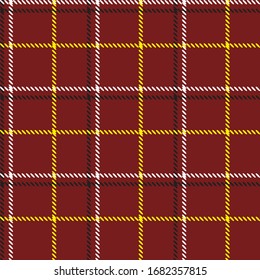 Classical checkered tartan pattern. Seamless abstract texture with intersecting stripes. Geometric color wallpaper. Scottish cage. Print for flyers, shirts and textiles. Vector graphics.