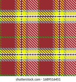 Classical checkered tartan pattern. Seamless abstract texture. Geometric color wallpaper. Scottish cage. Vector graphics printing on fabrics, shirts and textiles.