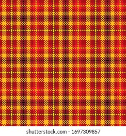 Classical checkered tartan pattern. Seamless abstract texture. Geometric color wallpaper. Scottish cage. Vector graphics printing on fabrics, shirts and textiles.