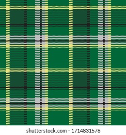 Classical checkered tartan pattern. Seamless abstract texture. Geometric color wallpaper. Scottish cage. Vector graphics printing on fabrics, shirts and textiles.