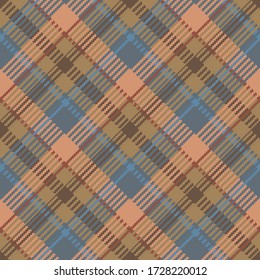 Classical checkered tartan pattern. Seamless abstract texture. Geometric color wallpaper. Scottish cage. Vector graphics printing on fabrics, shirts and textiles.