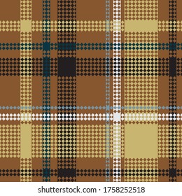 Classical checkered tartan pattern. Seamless abstract texture. Traditional color wallpaper in stripe. Scottish cage. Vector graphics printing on fabrics, shirts and textiles.
