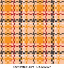 Classical checkered tartan pattern. Seamless abstract texture. Traditional color wallpaper in stripe. Scottish cage. Vector graphics printing on fabrics, shirts and textiles.