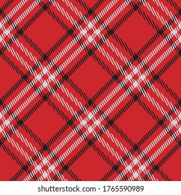 Classical checkered tartan pattern. Seamless abstract texture. Traditional color wallpaper in stripe. Scottish cage. Vector graphics printing on fabrics, shirts, curtains and textiles.