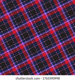 Classical checkered tartan pattern. Seamless abstract texture. Traditional color wallpaper in stripe. Scottish cage. Vector graphics printing on fabrics, shirts, curtains and textiles.