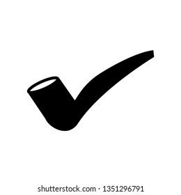 Classical cigar pipe icon