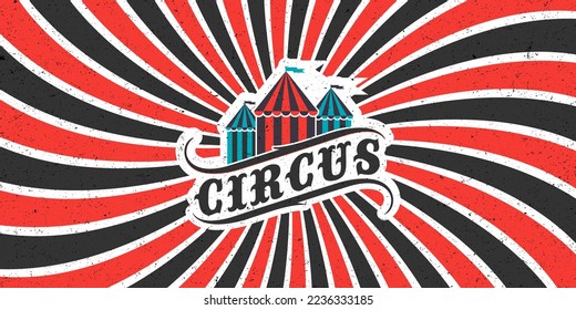 Classical circus background, vector, eps10