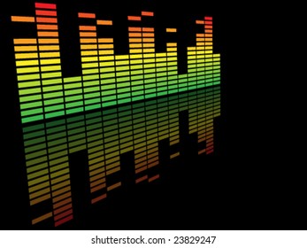 classical colorful music equalizer