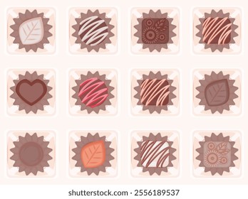 Classical Confectionery Set with Diverse Designs