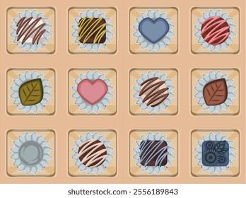 Classical Confectionery Set with Diverse Designs