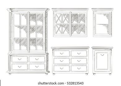 2,965 Cupboard sketch Images, Stock Photos & Vectors | Shutterstock