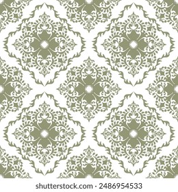 Classical Damask seamless pattern, Vintage design, element style, floral ornament, Luxury Ornamental lace tracery, wallpaper, Traditional background, Vector Illustration for Elegant Textile Design
