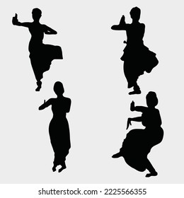 Classical Dancing Silhouette Vector Art Bundle.