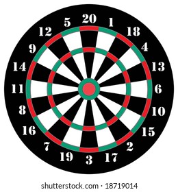 Classical darts with sectors and figures