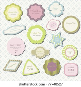 classical decoration element label