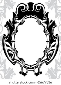 Classical decorative framework stencil