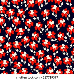 Classical ditsy floral seamless pattern.Vector background.