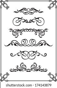 Classical divide set on white