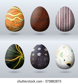 classical easter eggs design letterhead pattern series for reception postcard happy easter happy cute classic white vacation egg group texture traditional isolated colourful spring season abstract hol