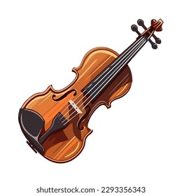 Classical fiddle string instrument in harmony isolated