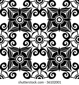classical floral ornament, vector illustration
