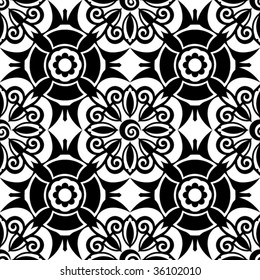 classical floral ornament, vector illustration
