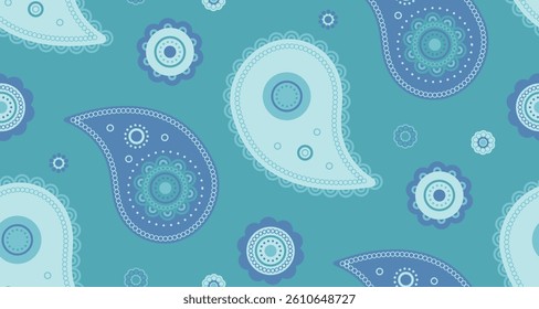 Classical flowing paper decor. Silk vibrant, greeting costume. Trendy paisley and leaf scrapbook. Simple image as bohemian traditional.