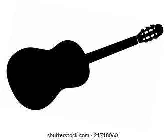 classical folk acoustic guitar vector