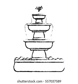 classical fountain icon image vector illustration design 