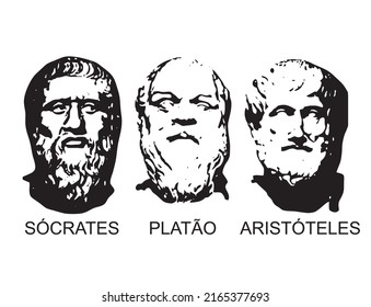 klassische griechische Philosophen setzen Plato-Aristotelle