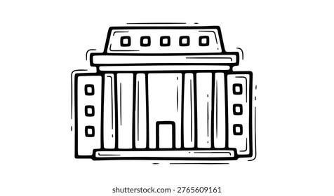Classical institution building grand facade