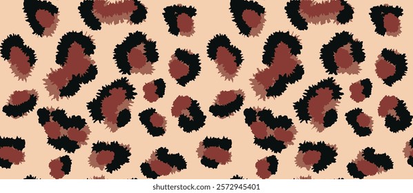 classical leopard fur animal print pattern design
