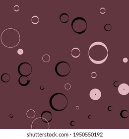 Classical Light Purple Vector Design Pic. Pink Bagel Curves Bordo Elegant Circles Modern Design. Donut Dark Round Pastel Minimal Modern Art Pattern. Calm Black Retro Oval Modern Style Background.