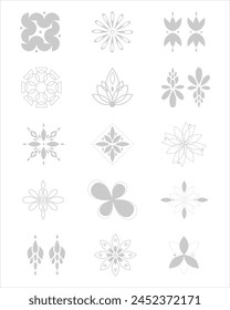 Classical Luxury Damask Seamless Vector Element Bundle