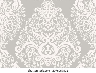 Classical luxury old fashioned damask ornament, royal victorian floral baroque. Seamless pattern, background. Vector illustration in soft colors.