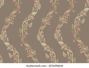 Klassischer Luxus altmodischer Damast-Ornament, königliche viktorianische Blumenbarocke. Nahtloses Muster, Hintergrund. Vektorgrafik.