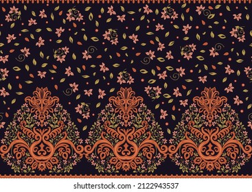 Classical luxury old fashioned damask ornament, royal victorian floral baroque. Seamless pattern, background. Vector illustration.